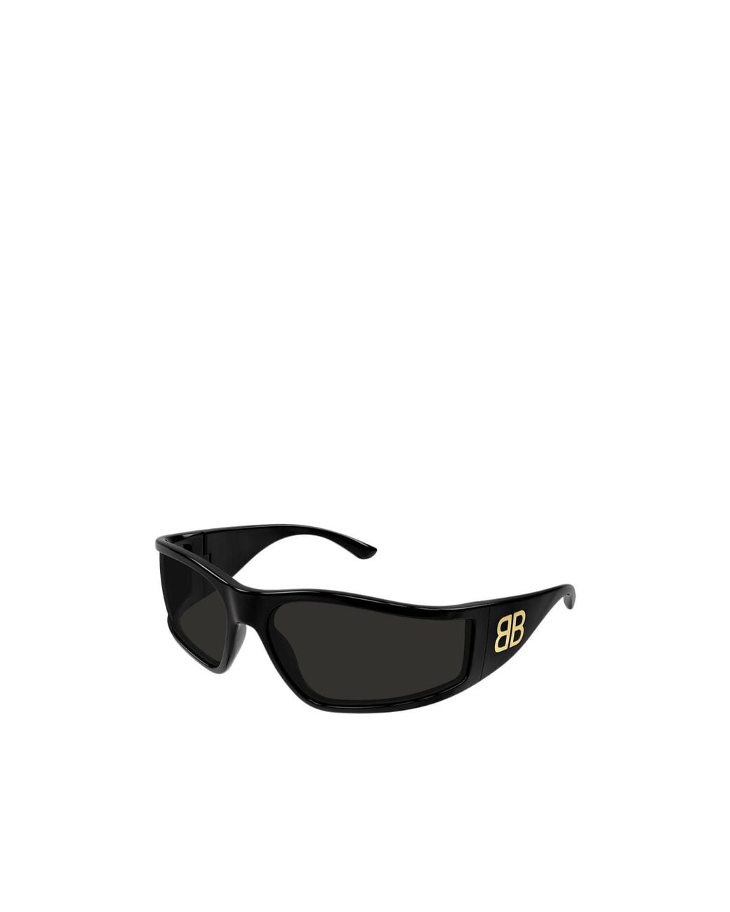 Balenciaga White Eyewear Shield Frame Sunglasses for men