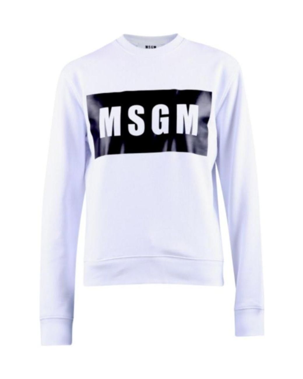 MSGM White Logo Sweater