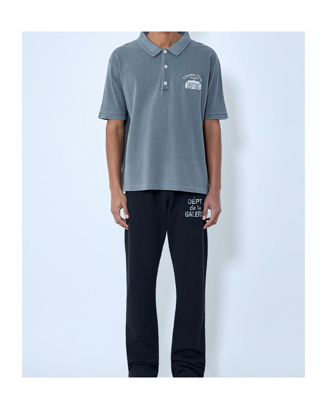 GALLERY DEPT. Blue Preamo Logo Polo Shirt for men