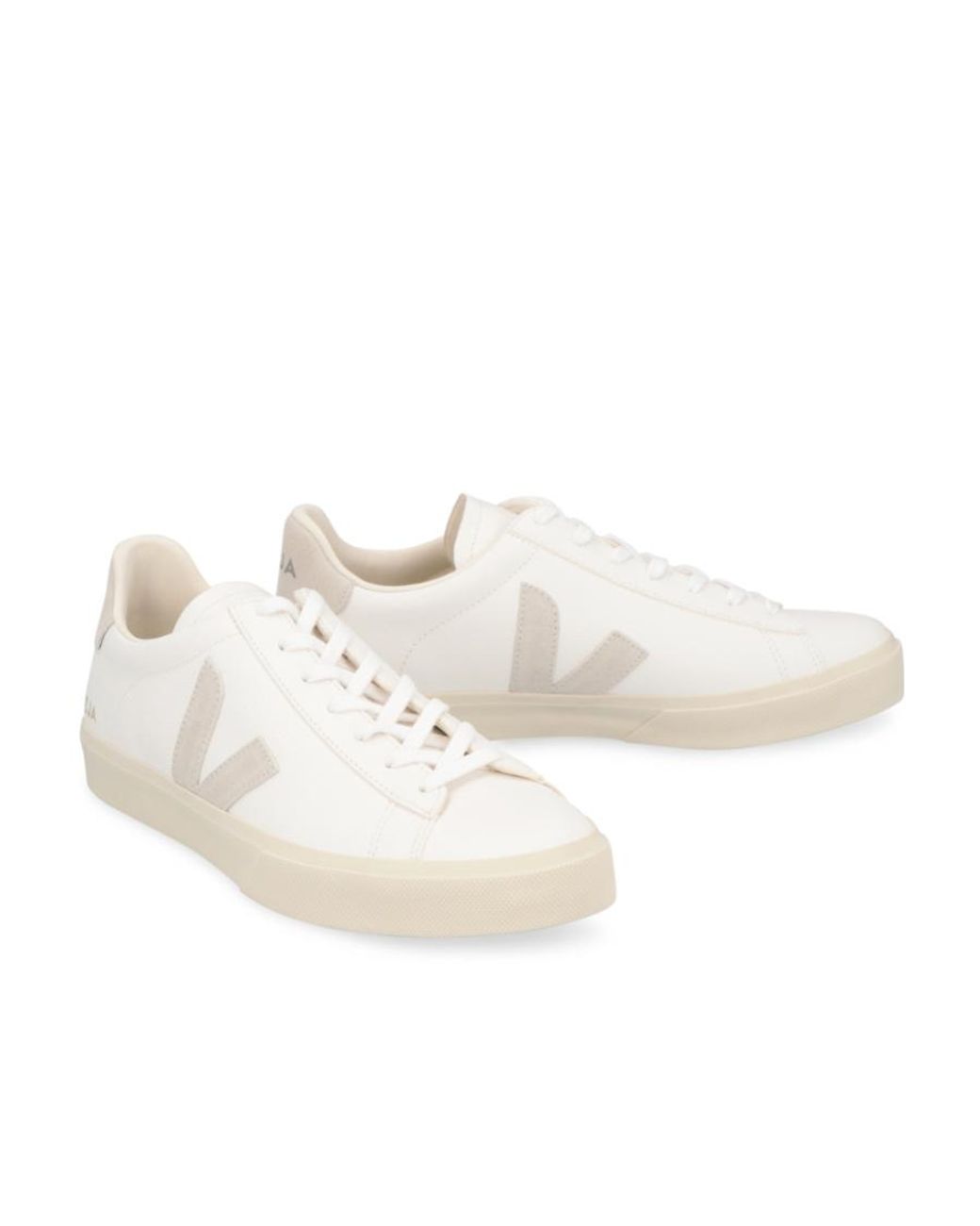 Veja White Campo Low-Top Sneakers for men