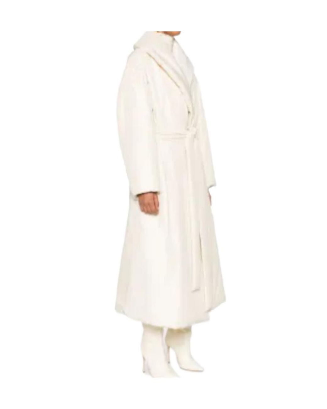 The Row White Francine Tied-Waist Coat