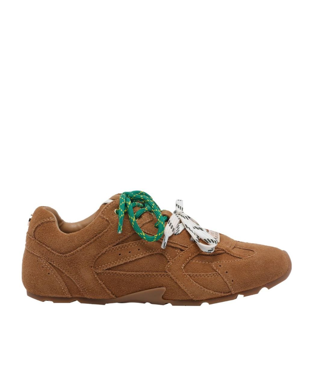 Steve Madden Brown Asiel Double Lace Low-Top Sneakers