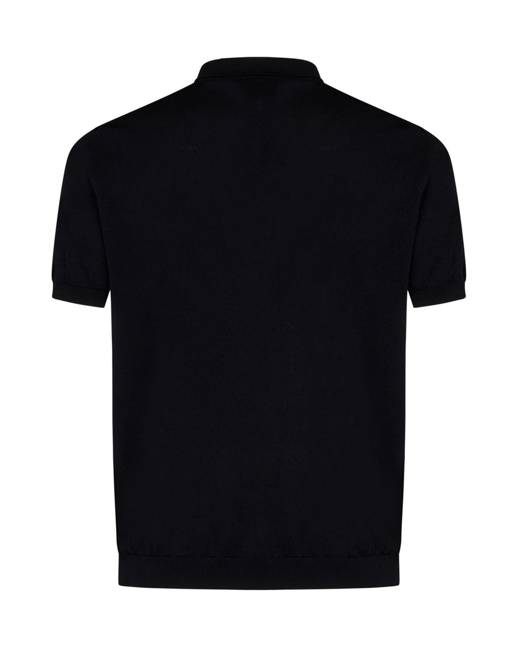 Drumohr Blue Fine Knit Polo Shirt for men