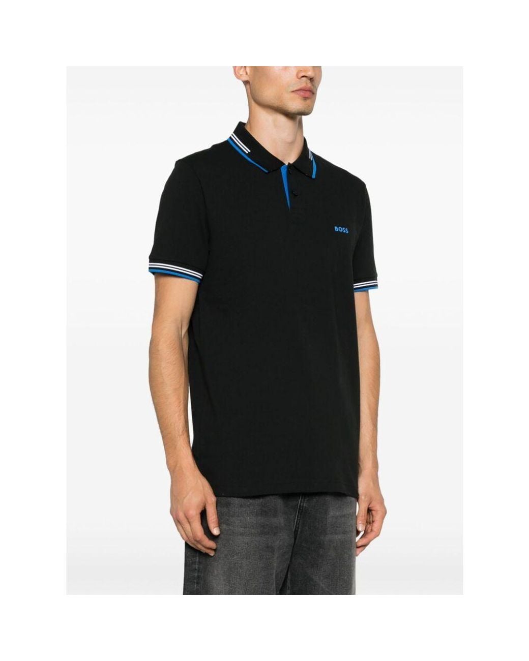 Boss Black Boss Logo Printed Short-Sleeved Polo Shirt for men