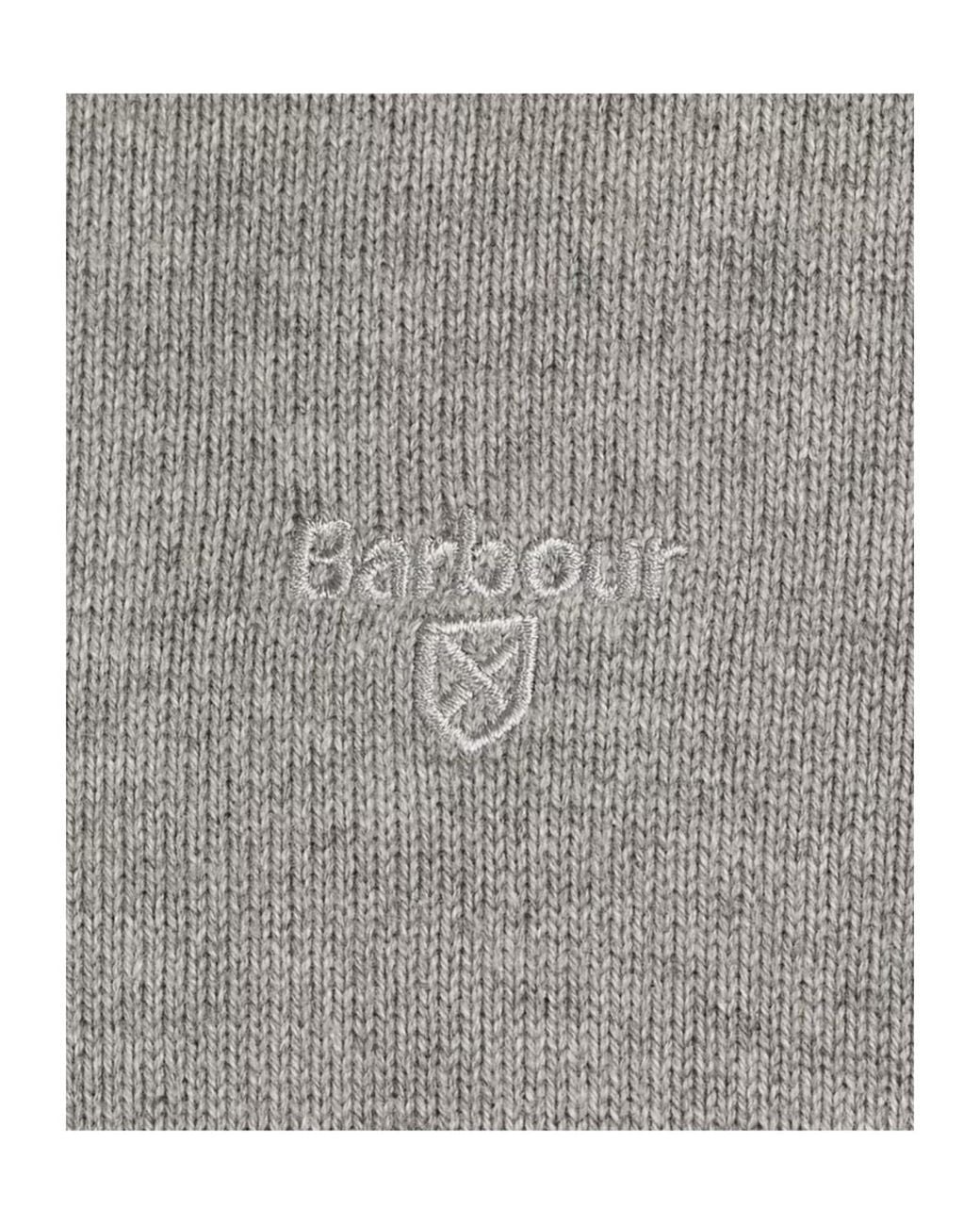 Barbour Gray Half-Zip Jumper for men
