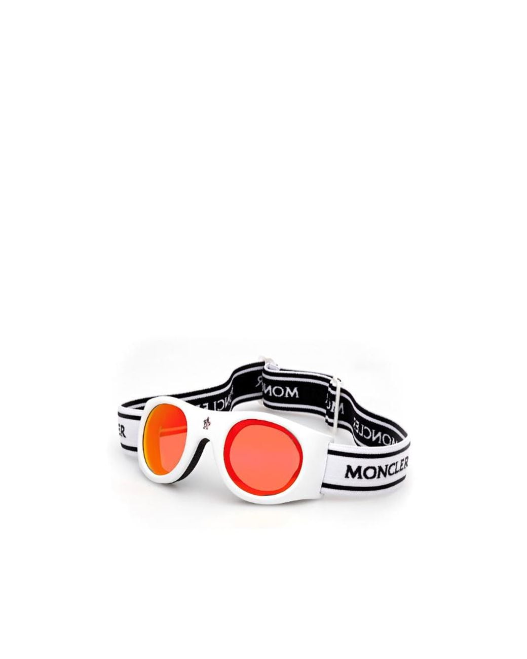 Moncler White Eyewear Shield Frame Sunglasses for men
