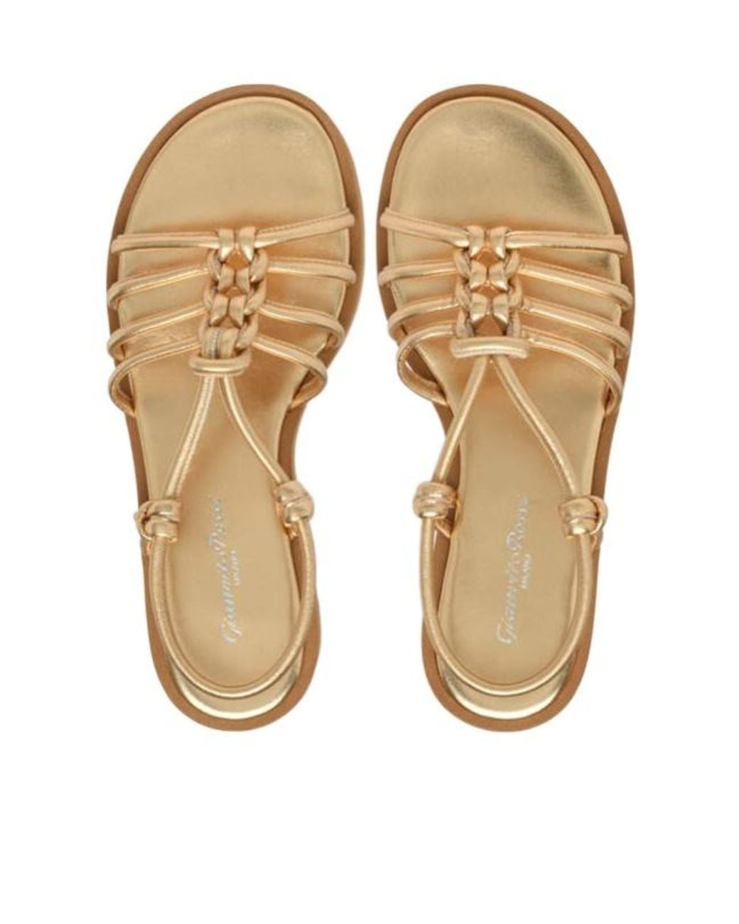 Gianvito Rossi Brown Hebe Slingback Strap Sandals