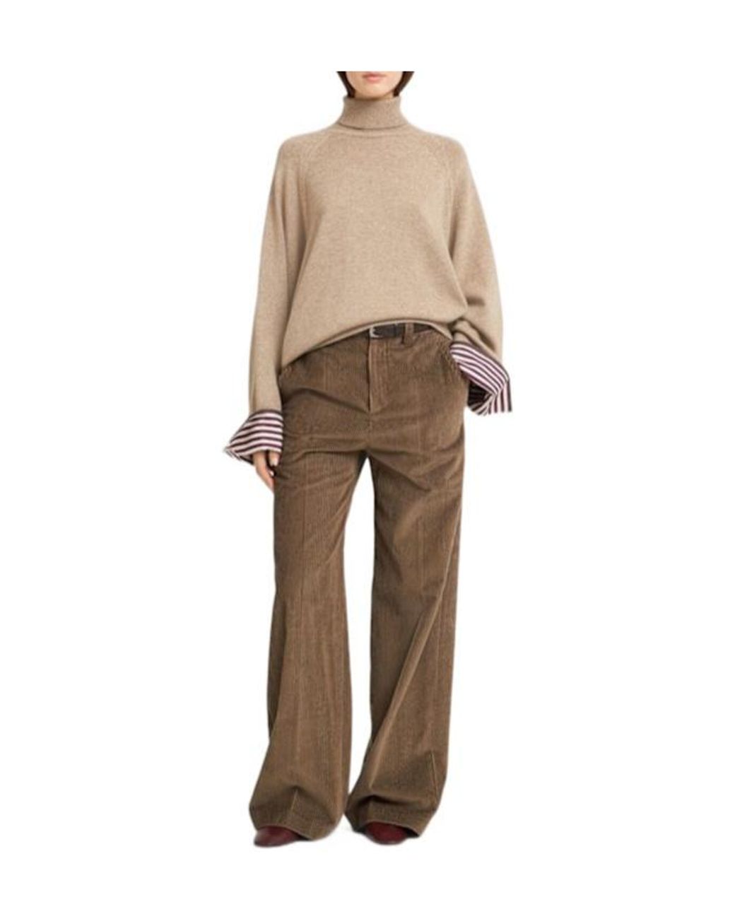 Brunello Cucinelli Natural Cashmere Turtleneck Sweater