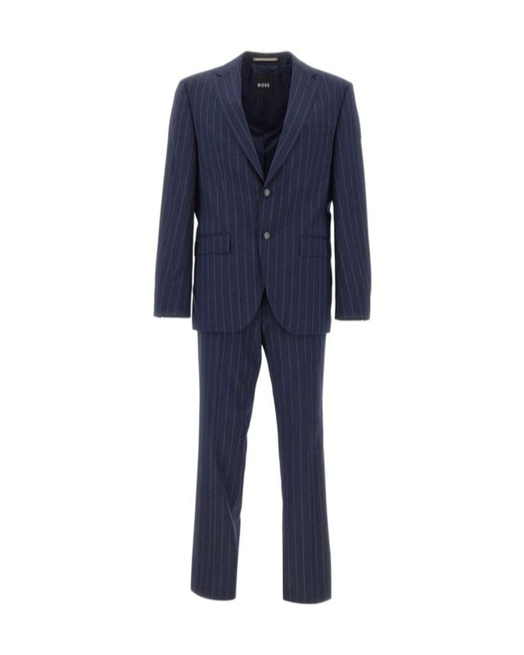 Boss Blue Boss Two-Piece Striped Tailored Suit for men