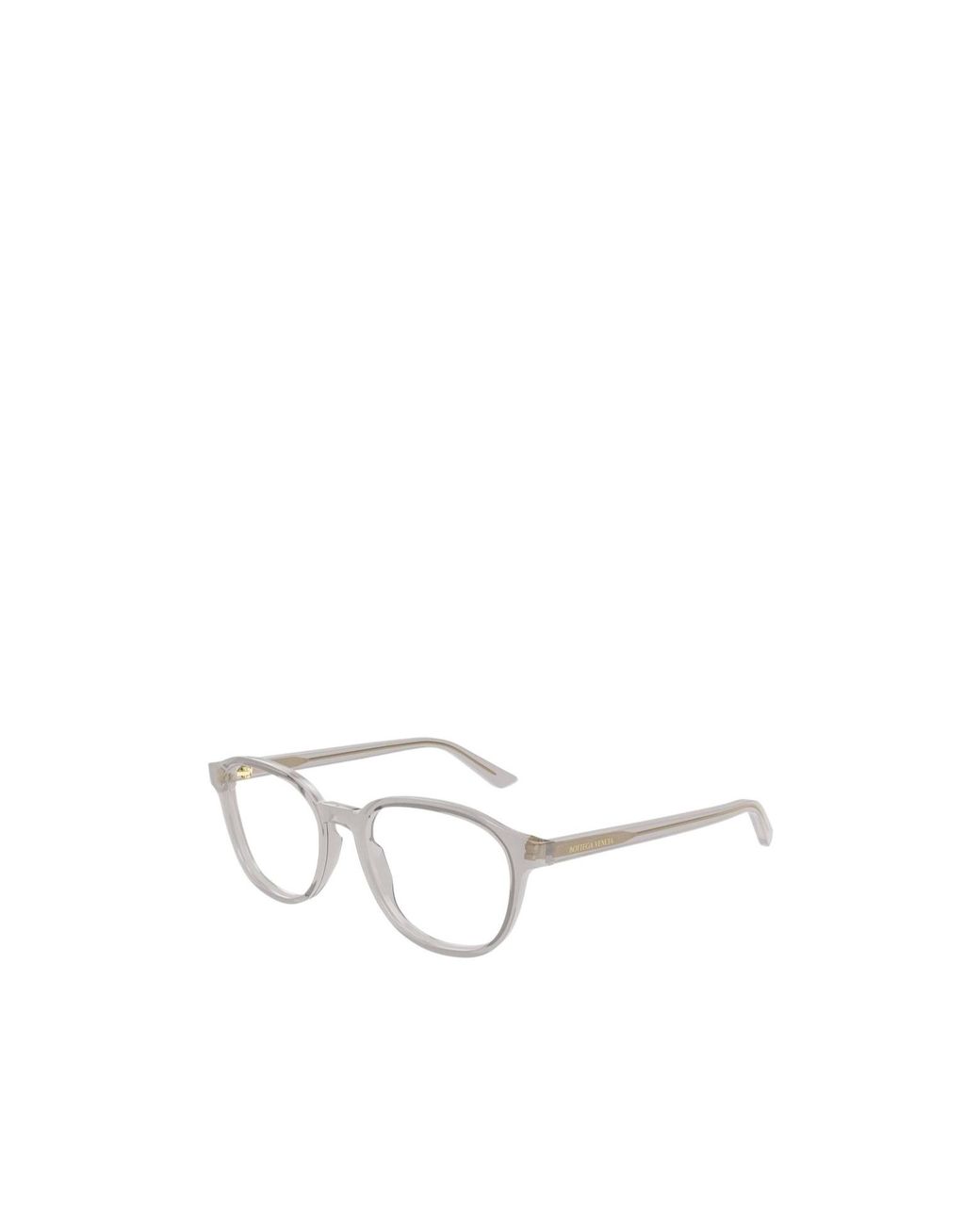 Bottega Veneta White Eyewear Classic Panthos Eyeglasses for men