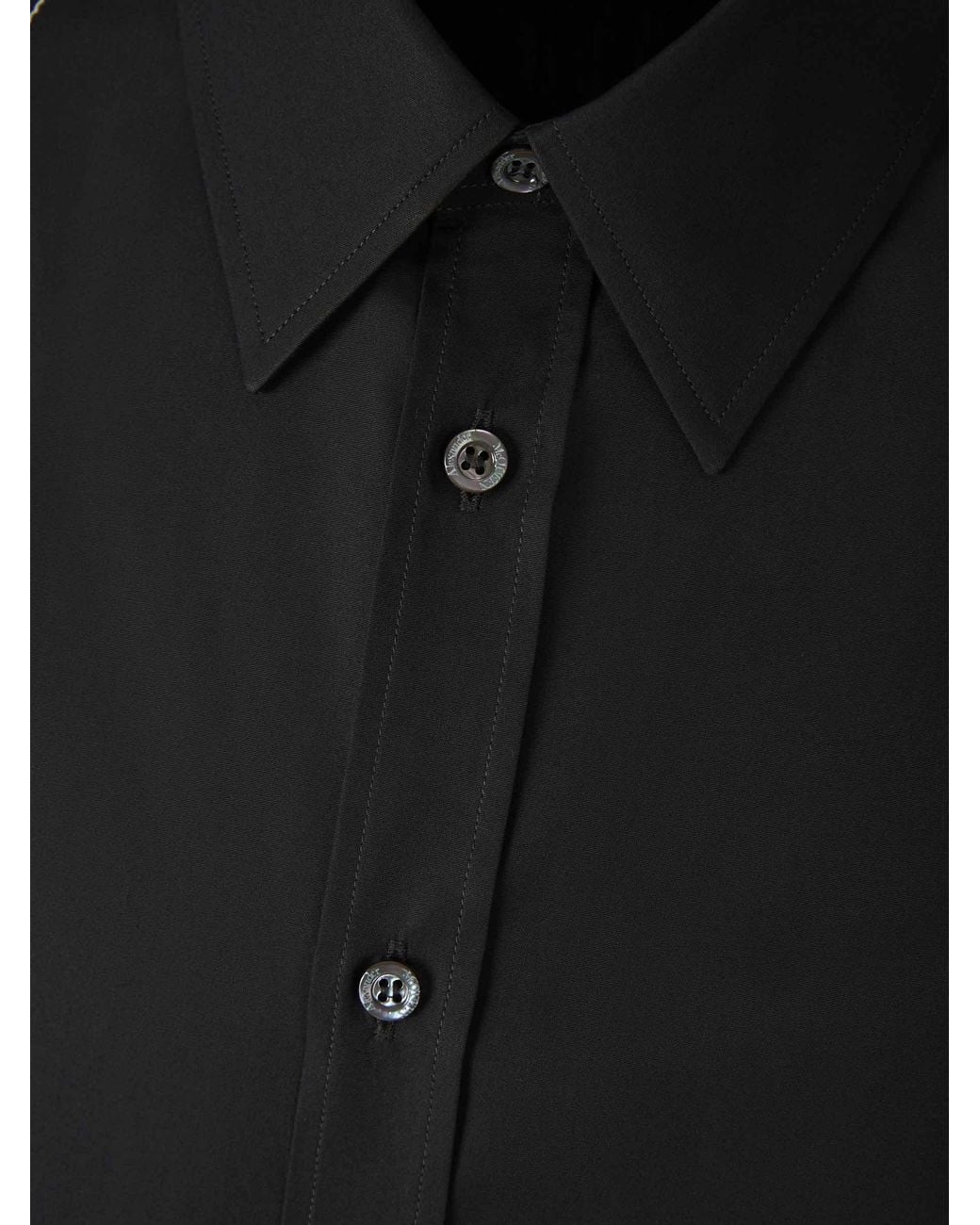 McQueen Black Harness Long Sleeved Shirt for men