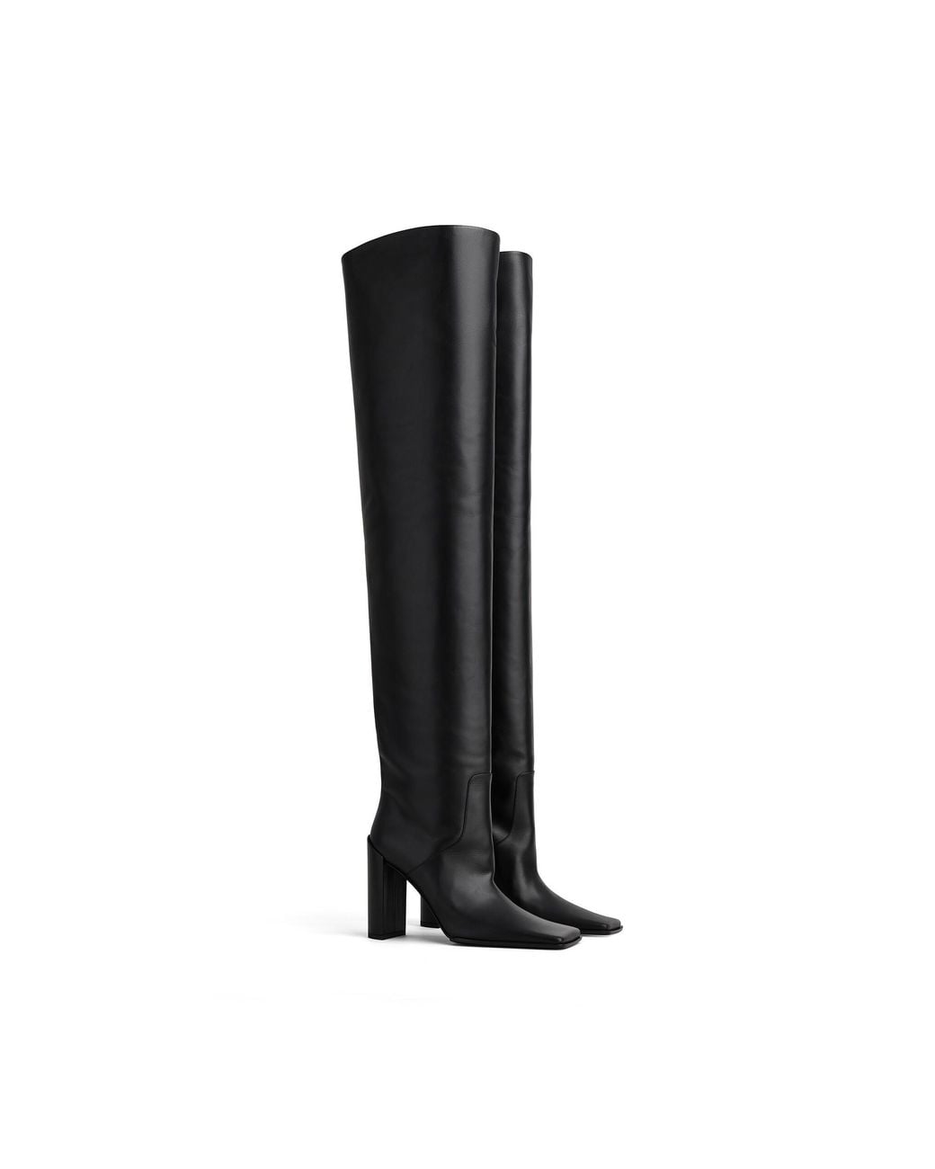 Alaïa Black Square-Toe Boots
