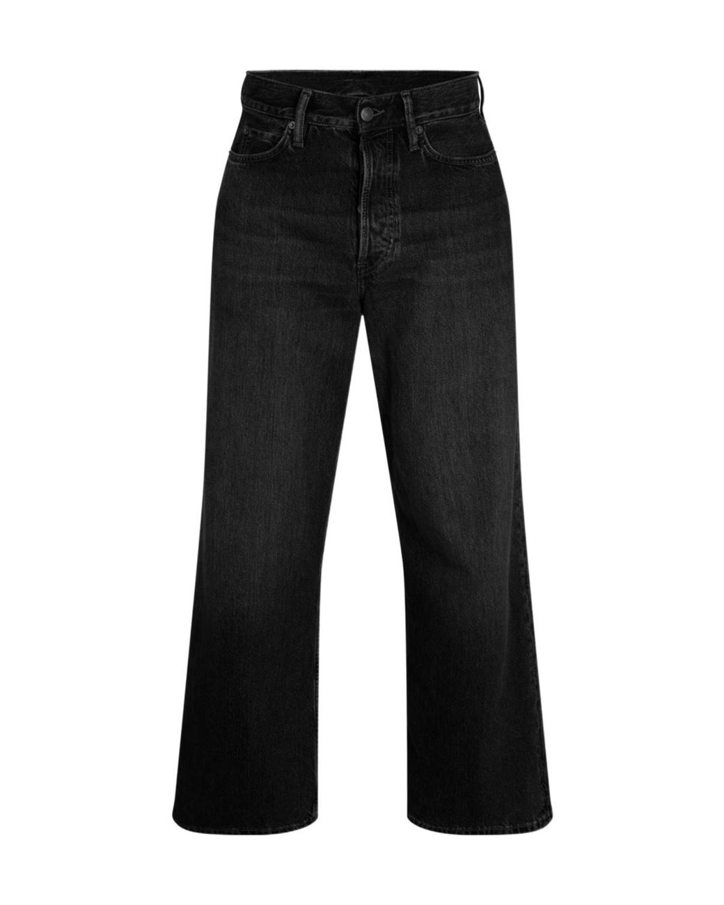 Acne Black Four-Pocket Denim Trousers for men