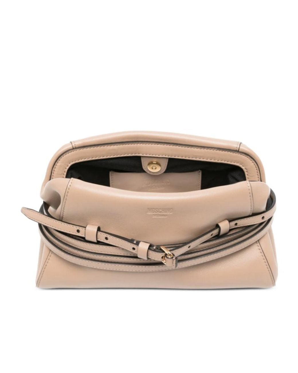 Moschino Natural Belt Detail Shoulder Bag
