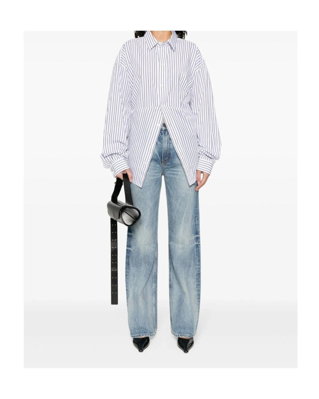 Nili Lotan Blue Belt-Loop Jeans