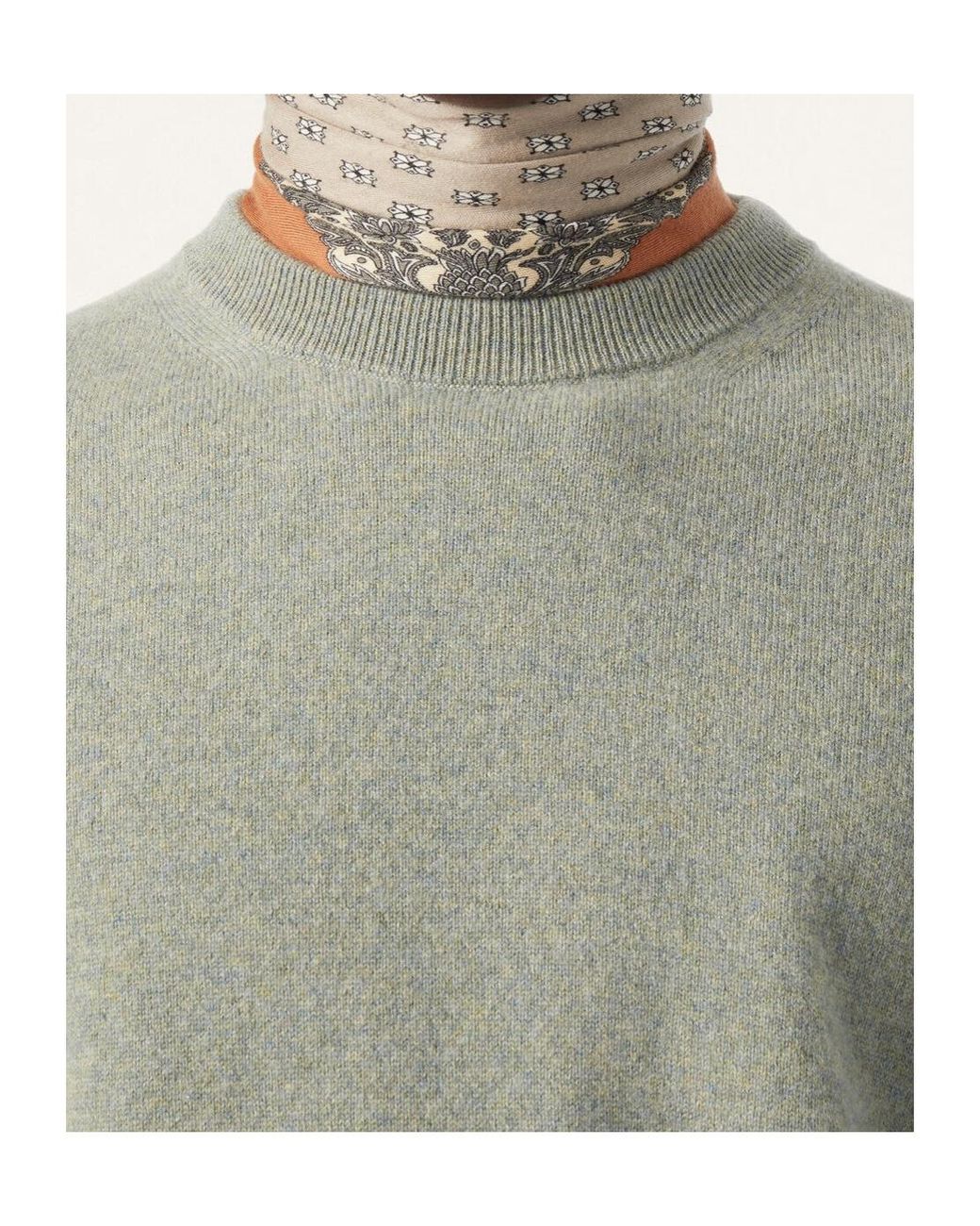 Loro Piana Gray Classic Crewneck for men