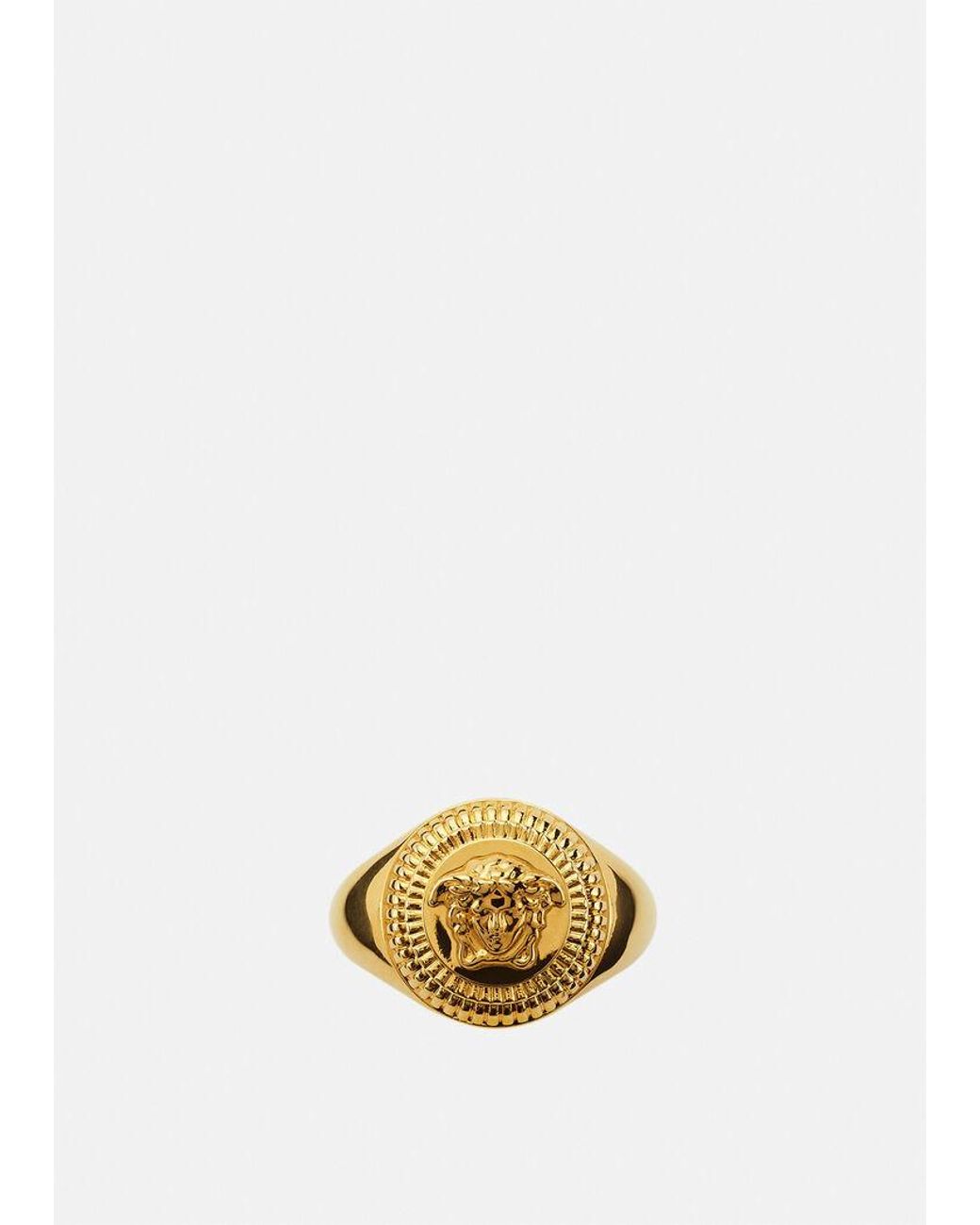 Versace Metallic Medusa Charm Ring