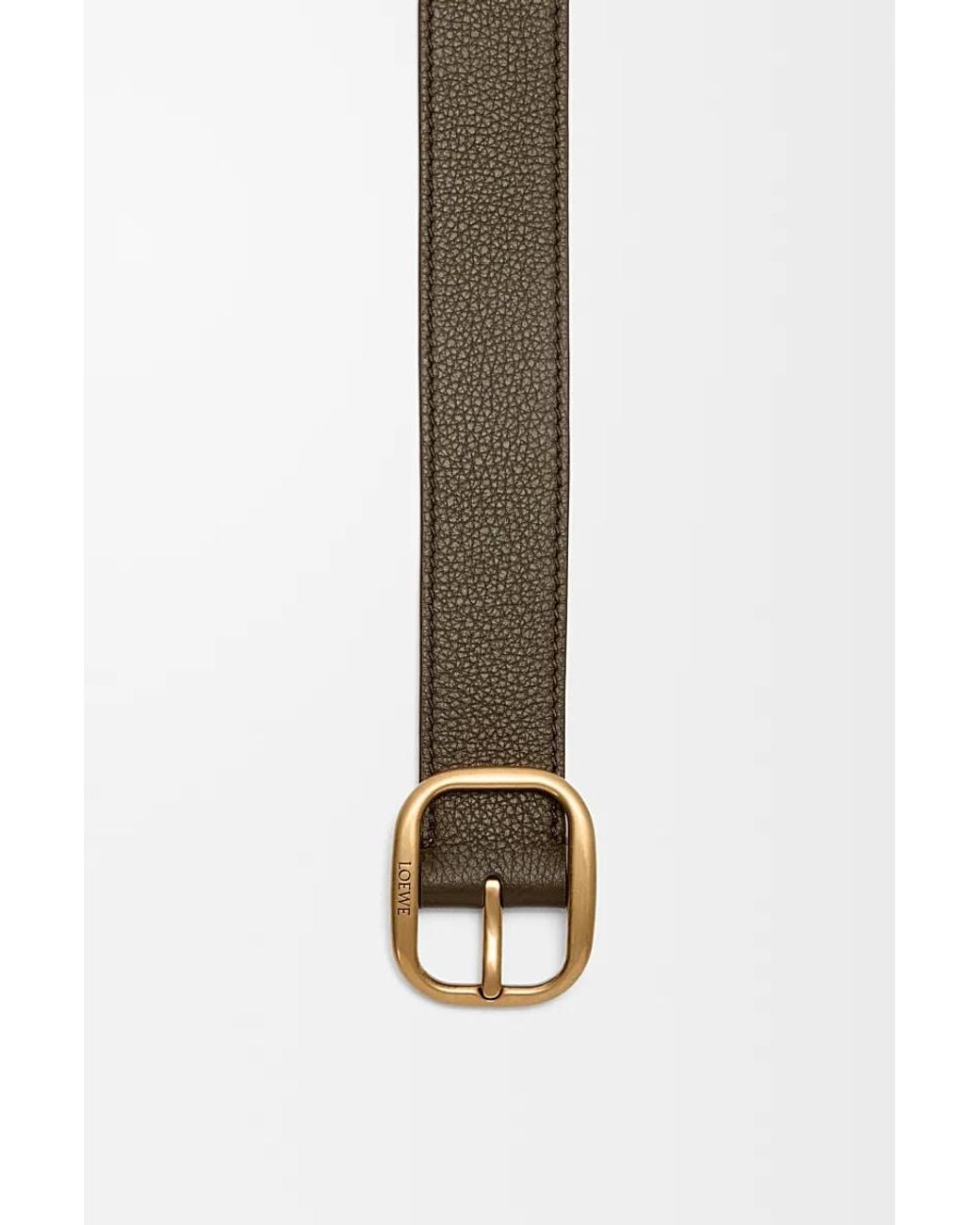 Loewe White Rounded Soft Belt