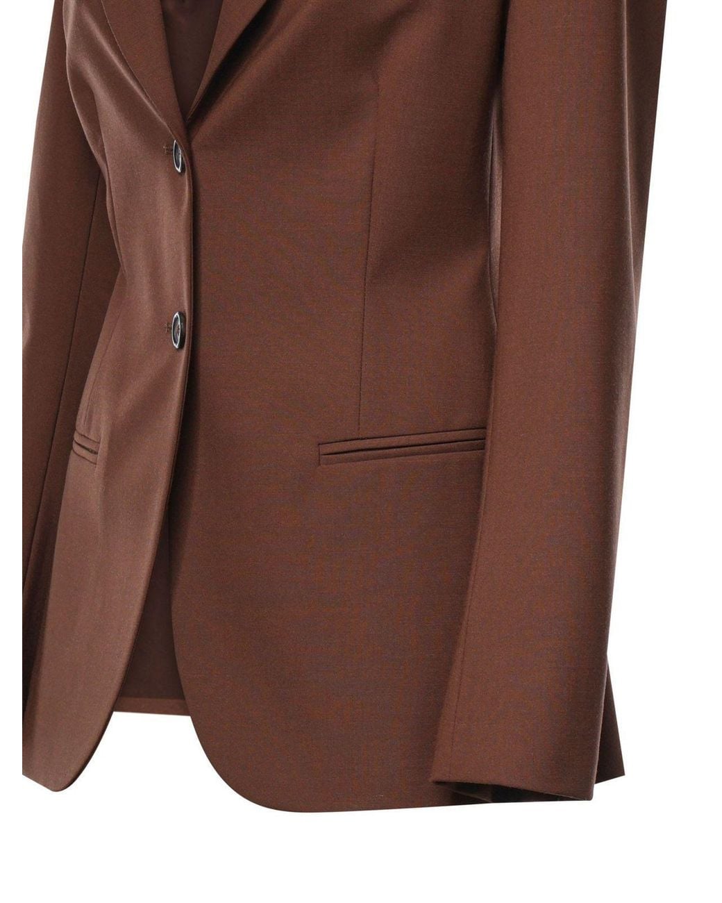 Ottod'Ame Brown Ottod'Ame Single-Breasted Blazer