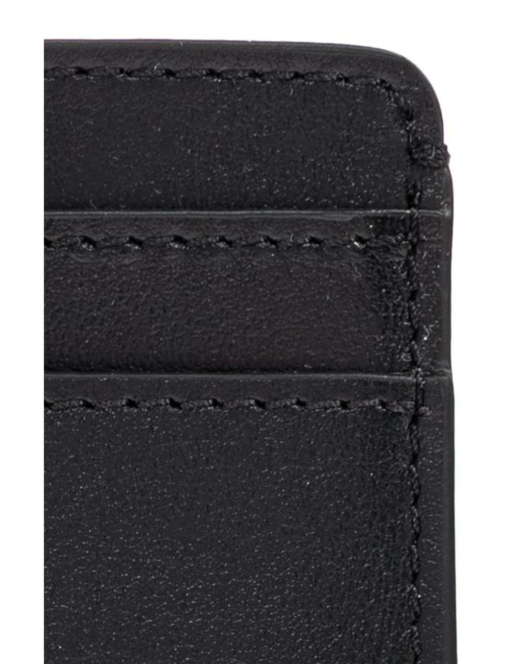 Versace Black Logo-Lettering Card Holder