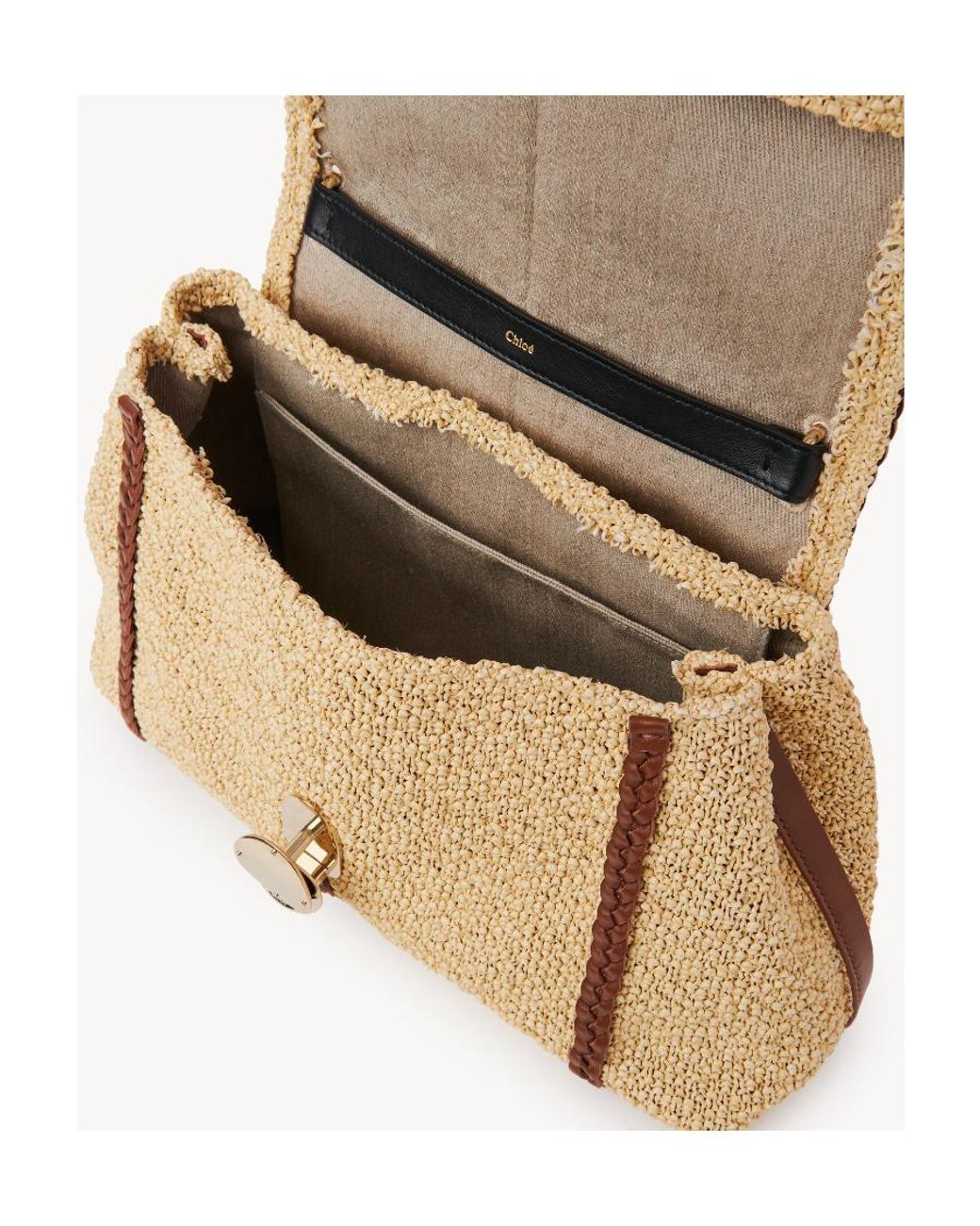 Chloé Natural Chloé Penelope Medium Shoulder Bag