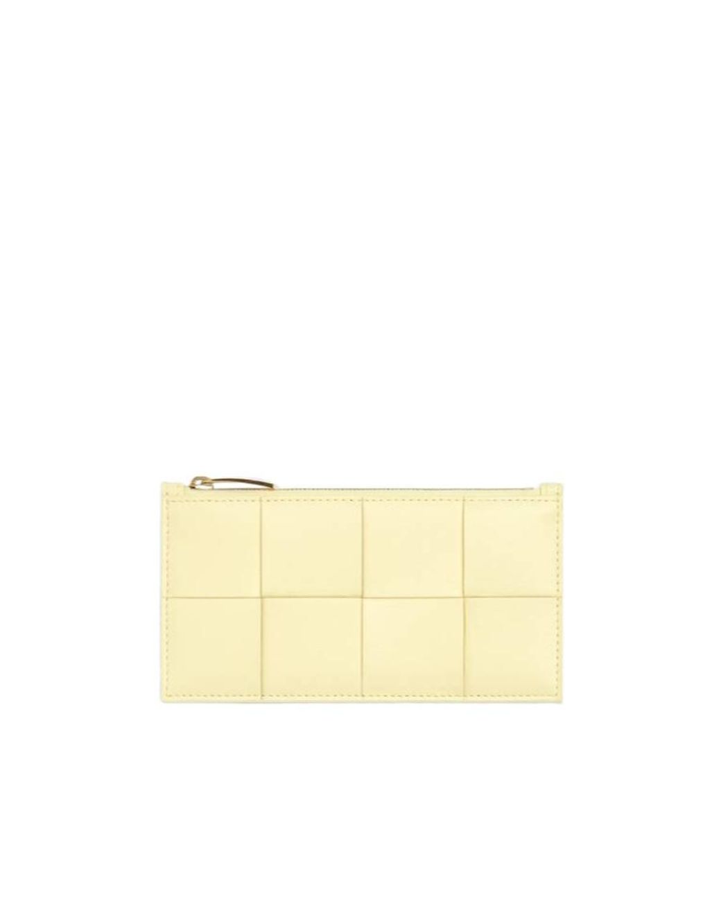 Bottega Veneta Natural Cassette Long Zippered Card Case