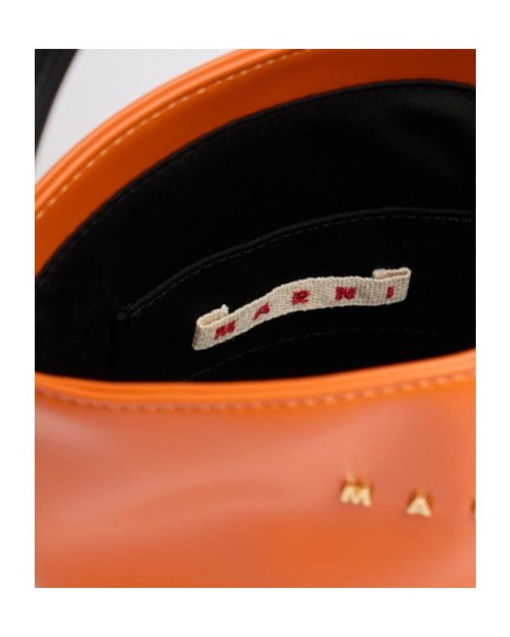 Marni Orange Small Top Handle Bag