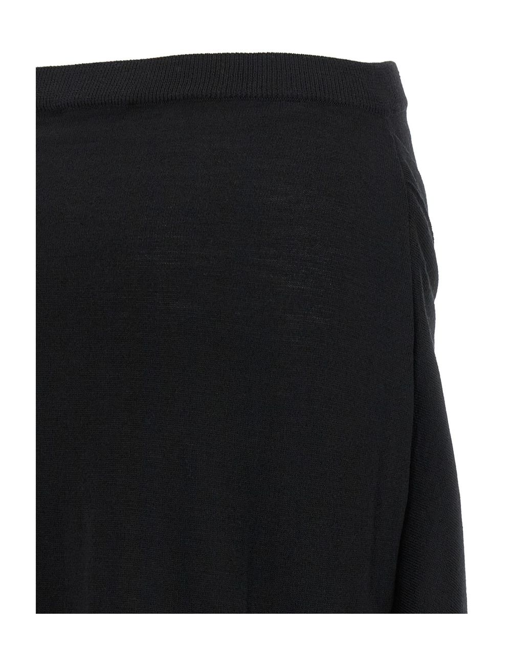 Lemaire Blue Asymmetric Wrap Skirt
