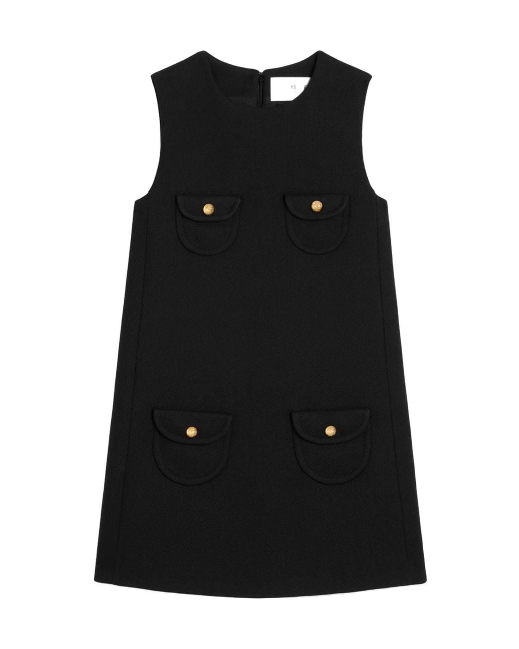 Céline Black Trapeze Mini Dress