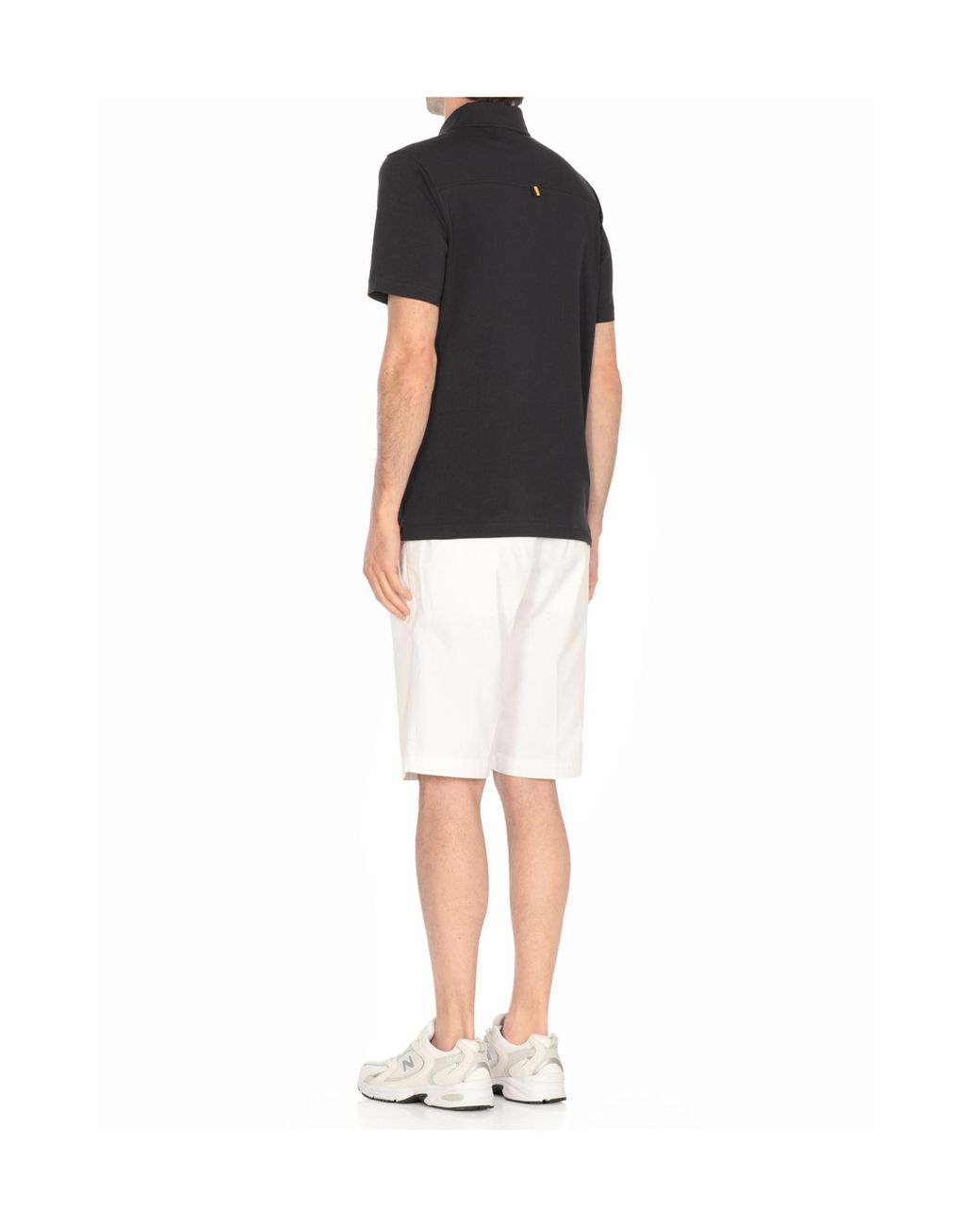 K-Way Black Vincelle Light Stretch Jersey Polo Shirt for men