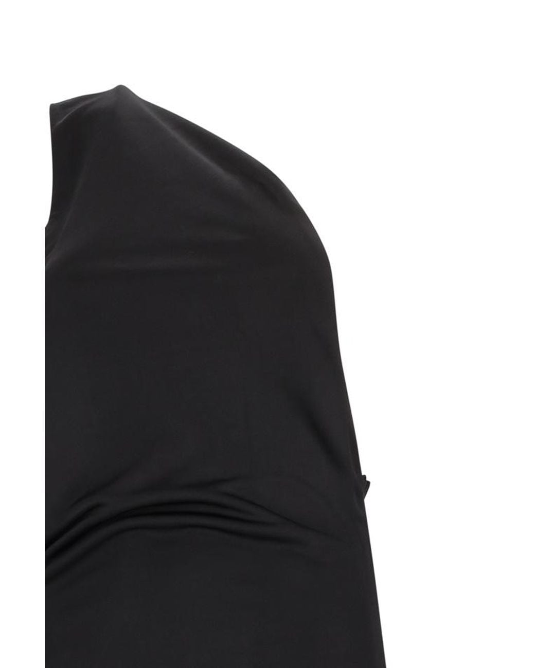 Khaite Black Roza Draped Maxi Dress