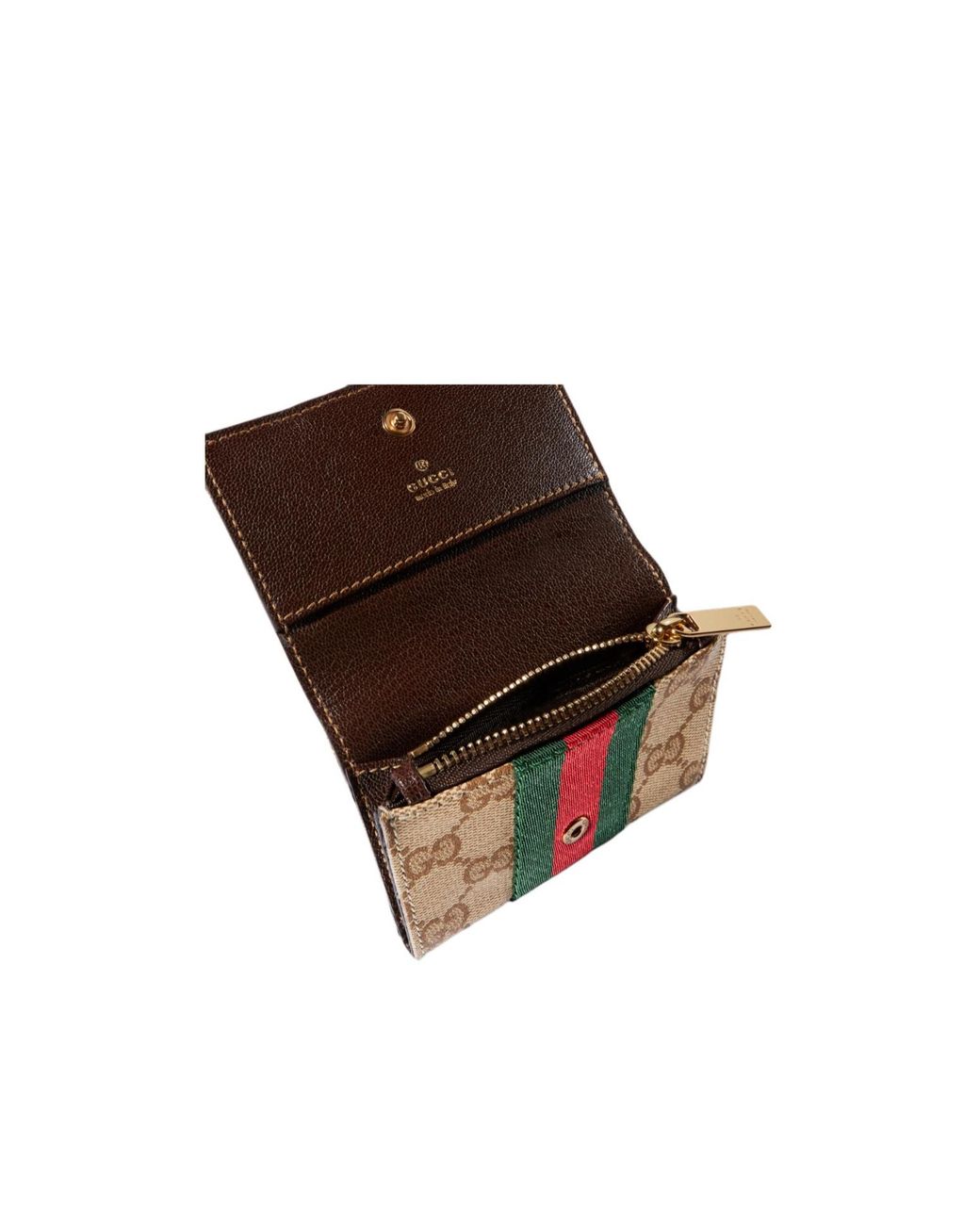 Gucci Multicolor Bi-Fold Card Case With Web