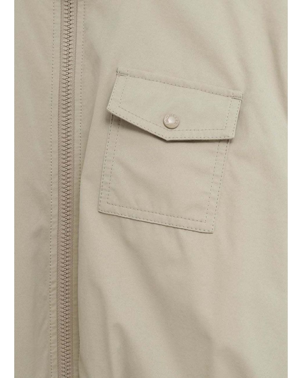 Moncler Natural Long-Sleeved Casual Jacket