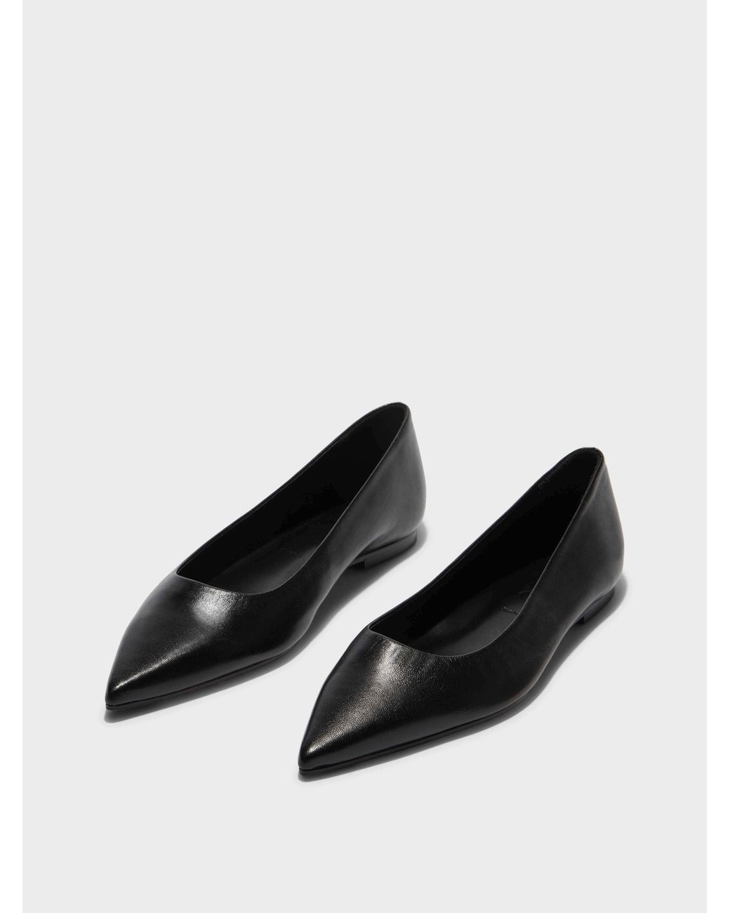 Aeyde Black Cassy Pointed-Toe Ballet Flats