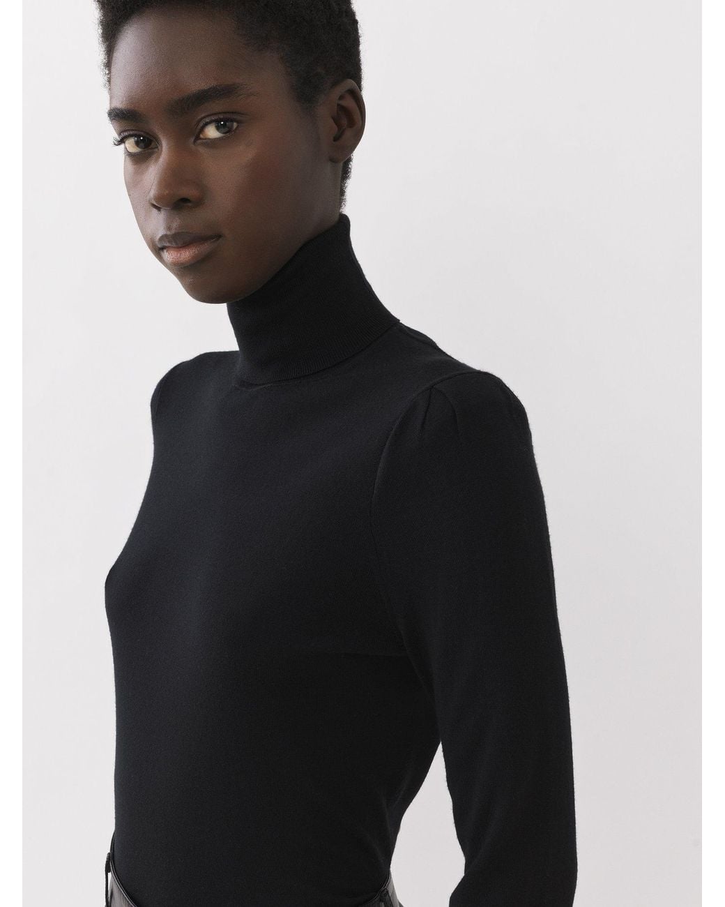 Chloé Black Chloé High-Neck Knitted Jumper