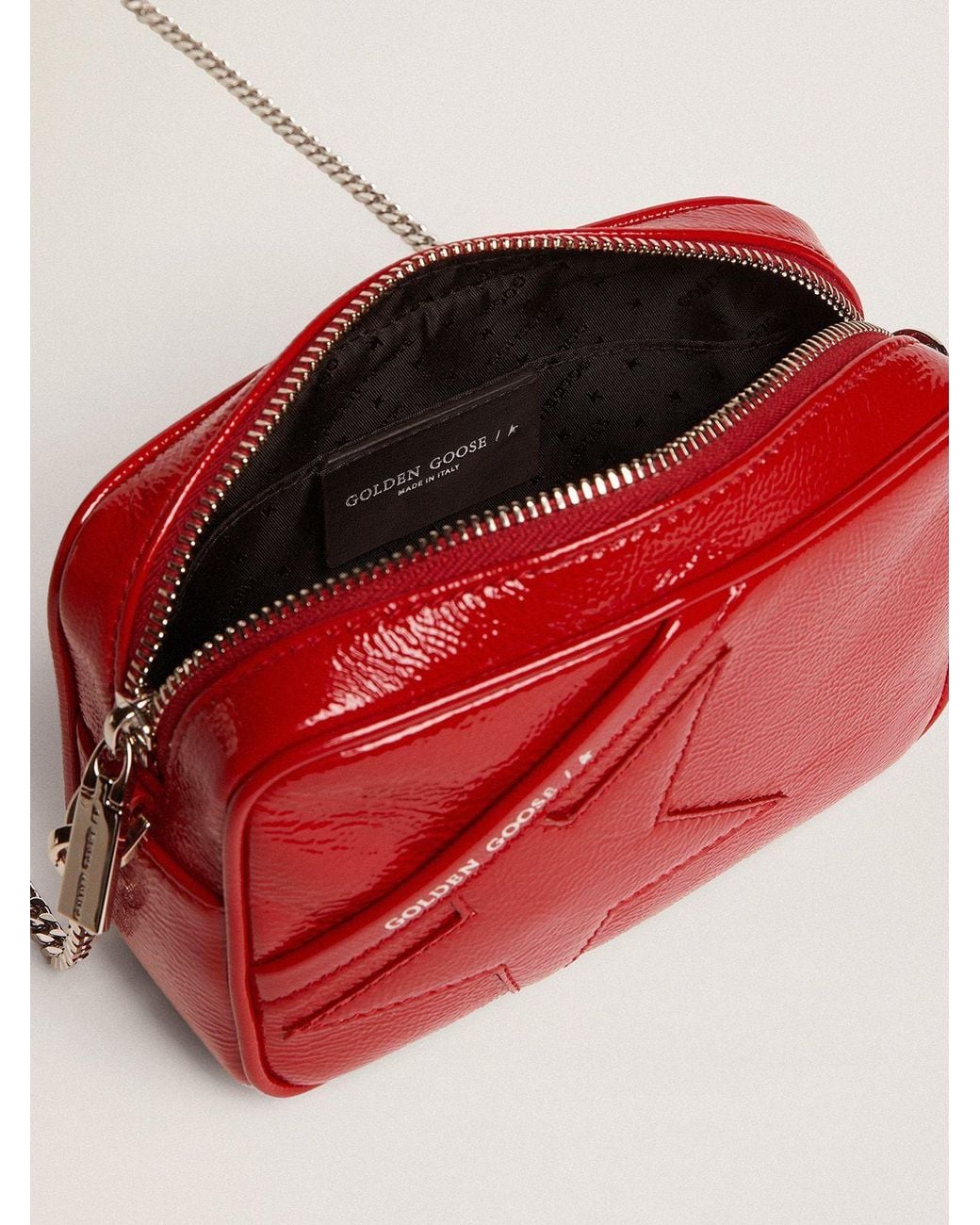 Golden Goose Deluxe Brand Red Star Patch Crossbody Bag