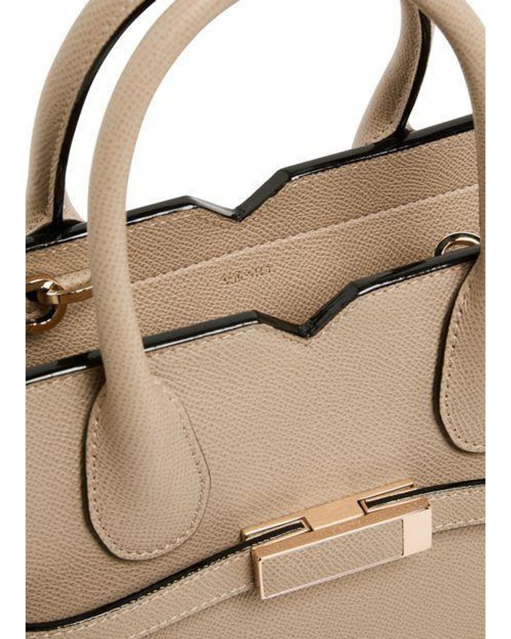 Valextra Natural Milano Two Handles Mini Bag