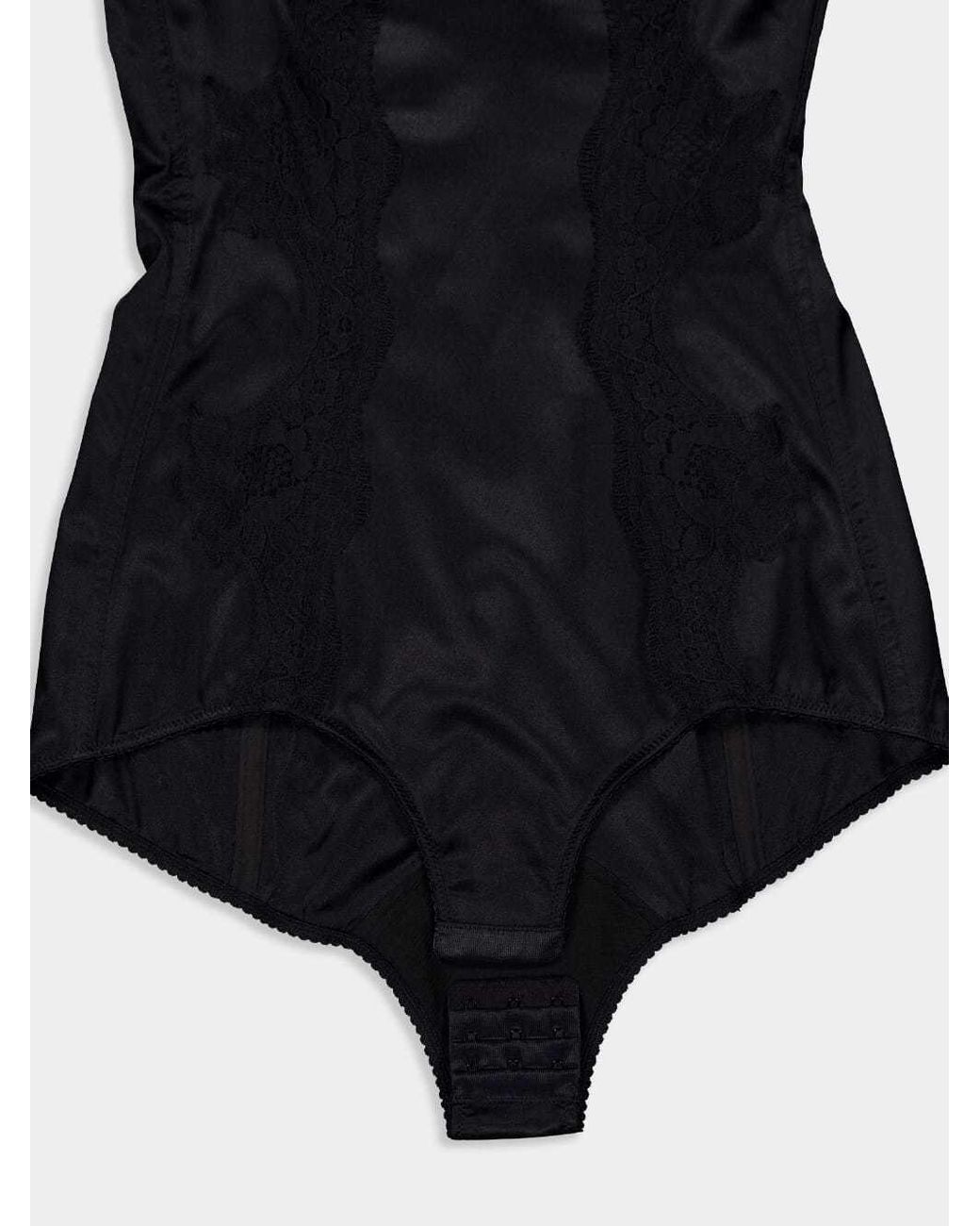 Dolce & Gabbana Black Silk Bodysuit
