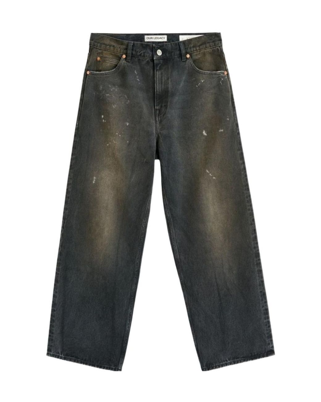 Our Legacy Gray Vast Cut Distressed Jeans for men