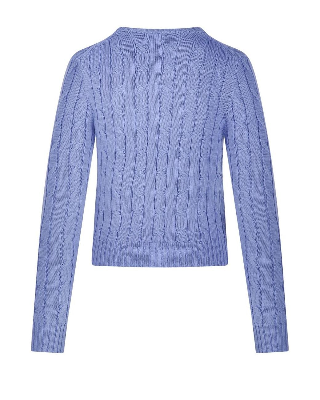 Polo Ralph Lauren Blue Julianna Cable Knit Sweater