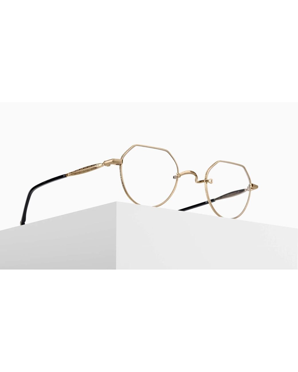 Matsuda White Geometric-Frame Glasses for men