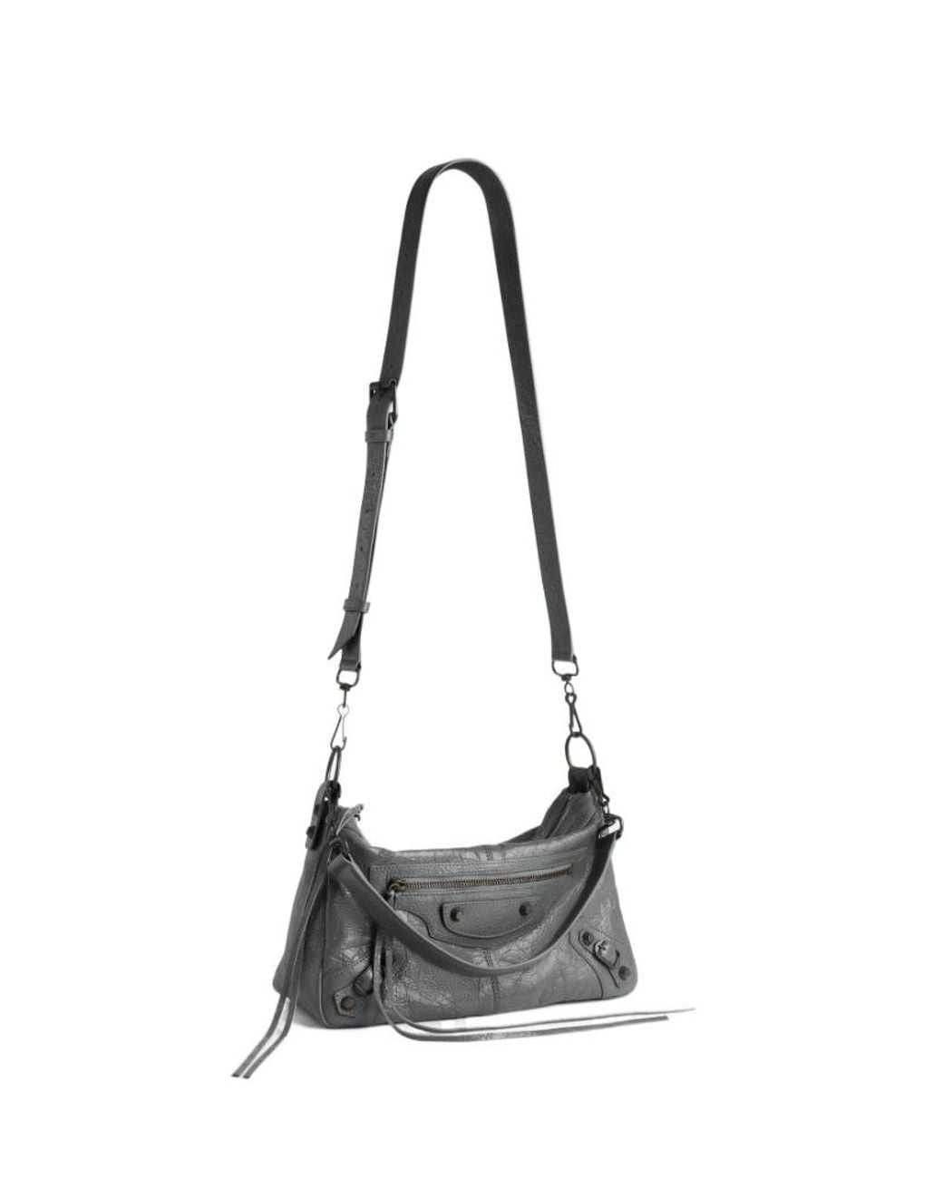 Balenciaga Gray Le City Small Shoulder Bag for men