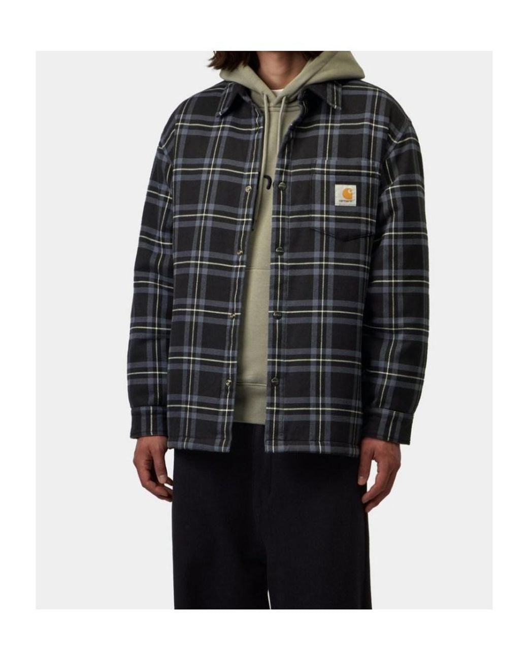 Carhartt Gray Baird Shirt Jac for men