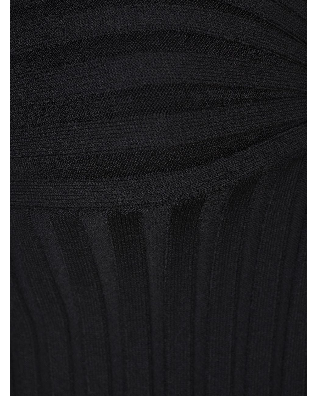 Stella McCartney Black Detailed Rib Knit Top