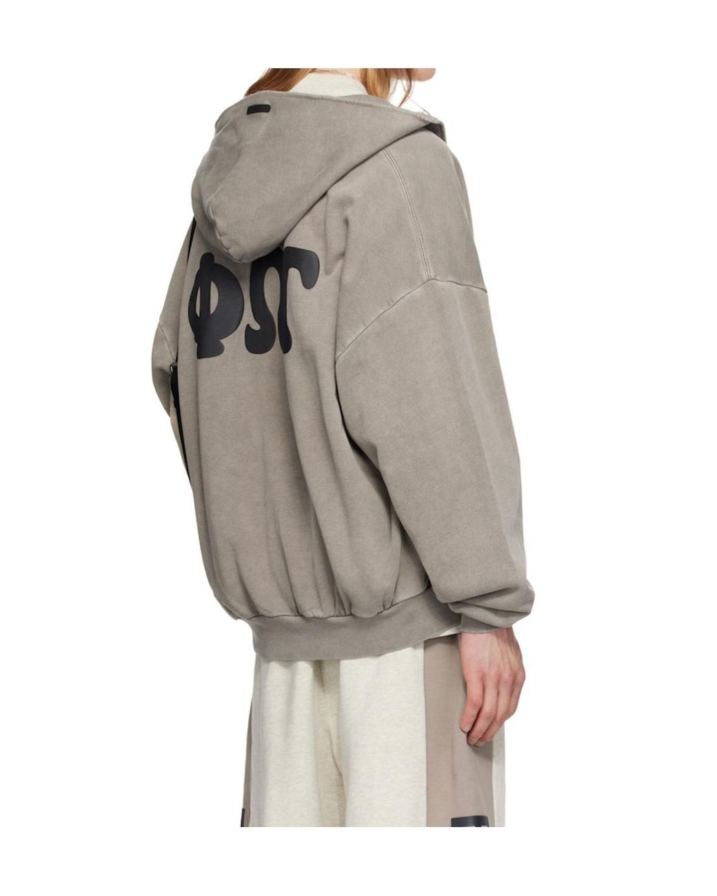 Fear Of God Gray 90S Zip-Up Hoodie for men