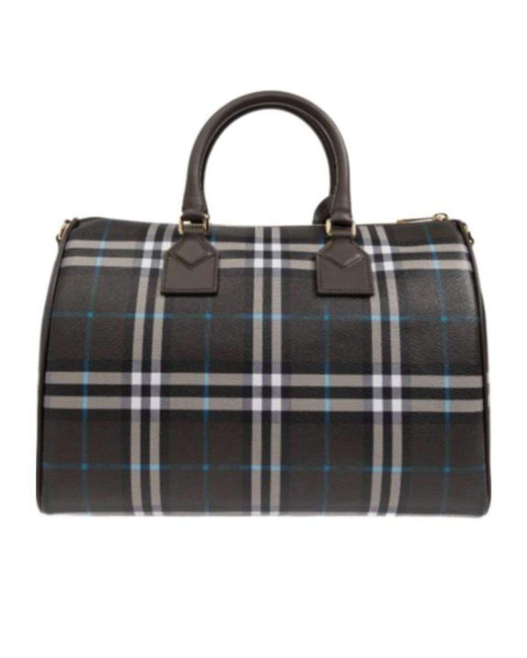 Burberry Black Bowling Checked Medium Handbag