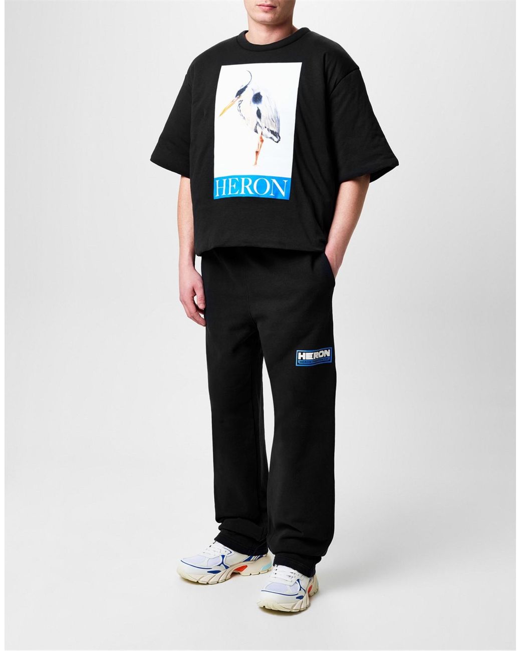 Heron Preston Black Logo T-Shirt for men