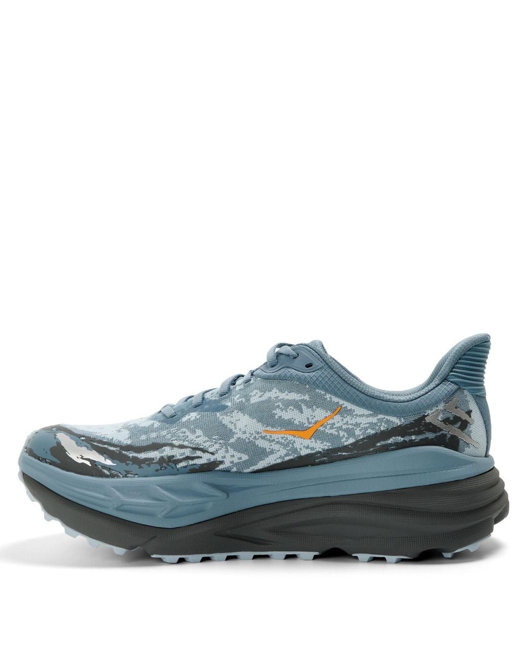 Hoka One One Blue Thick-Soled Trail Running Shoes