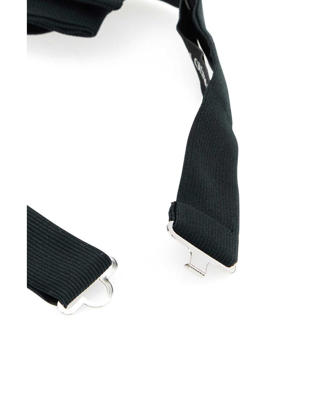 Giorgio Armani Black Woven Bowtie for men