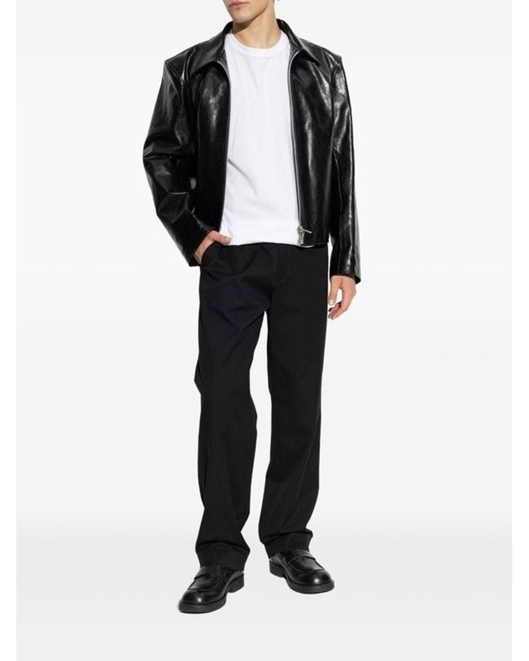 Dries Van Noten Black Penny Straight-Leg Pants for men
